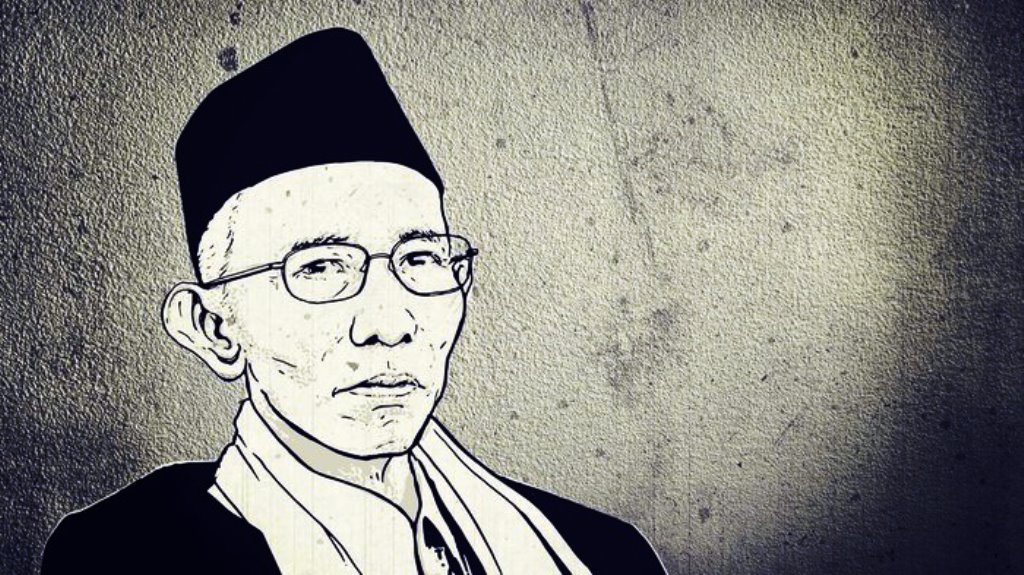Ilustrasi KH. Sahal Mahfudz (tirto.id).