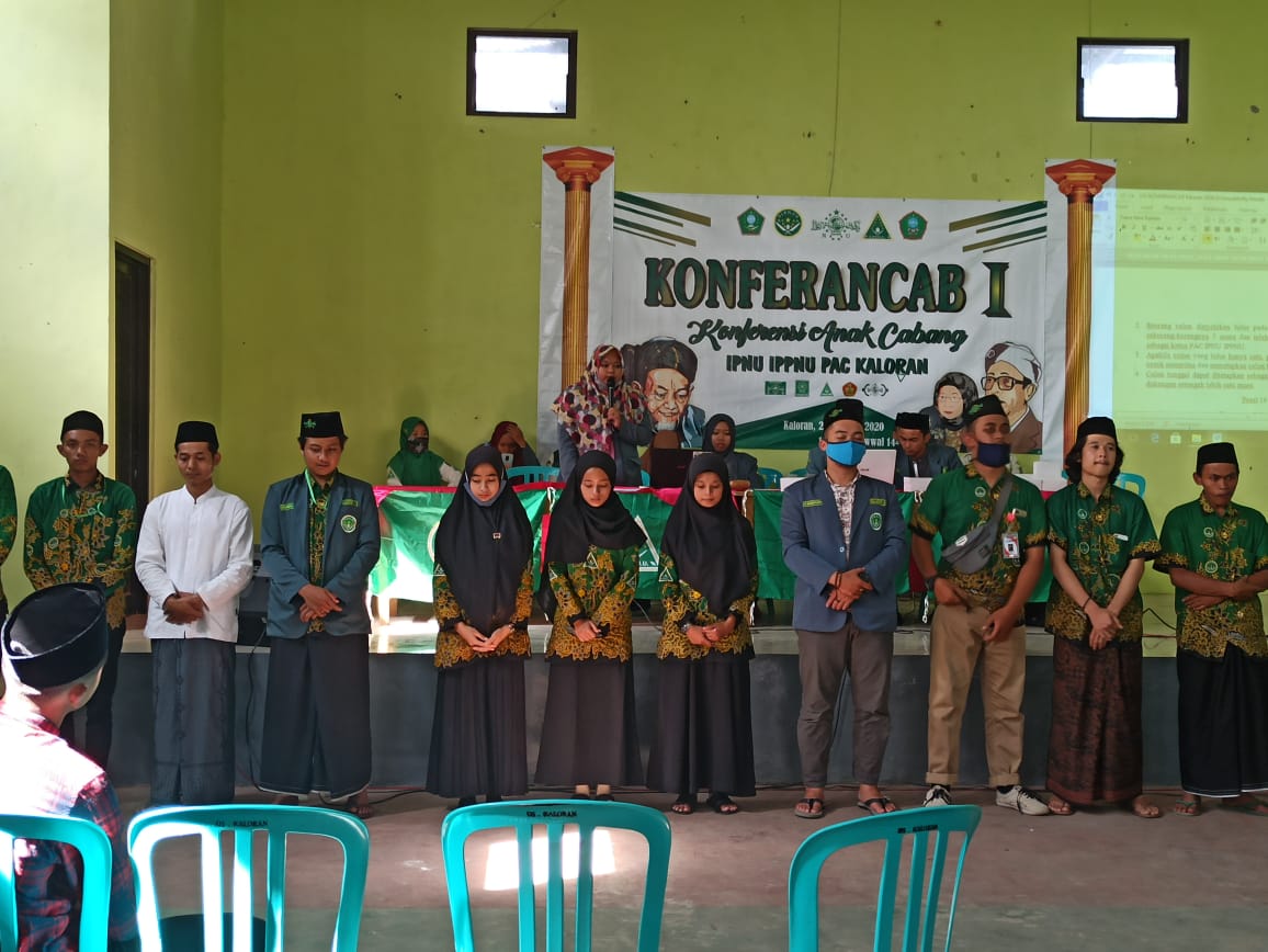 Resmi Demisioner, Pelajar NU Kaloran Gelar KONFERANCAB Pertama