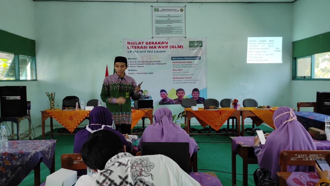 Suasana Diklat Gerakan Literasi Ma'arif di Lasem