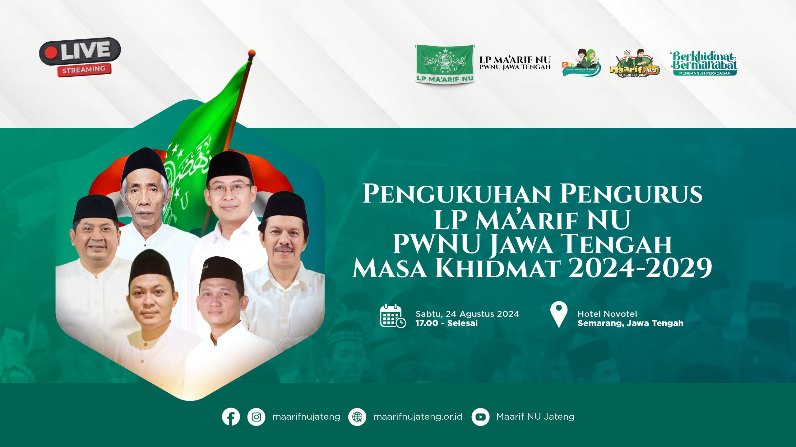 Pengukuhan Pengurus LP Maarif NU Jawa Tengah 2024 - 2029